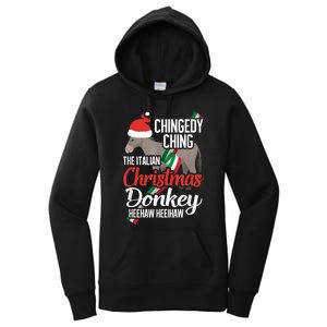 Dominick The Christmas Donkey Italian Christmas Donkey Women's Pullover Hoodie