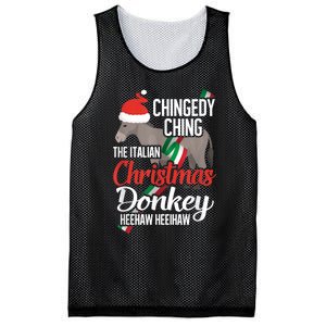 Dominick The Christmas Donkey Italian Christmas Donkey Mesh Reversible Basketball Jersey Tank