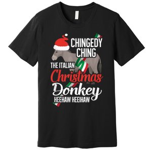 Dominick The Christmas Donkey Italian Christmas Donkey Premium T-Shirt