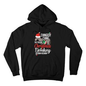 Dominick The Christmas Donkey Italian Christmas Donkey Tall Hoodie