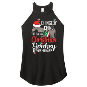 Dominick The Christmas Donkey Italian Christmas Donkey Women's Perfect Tri Rocker Tank