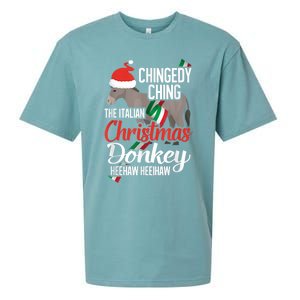 Dominick The Christmas Donkey Italian Christmas Donkey Sueded Cloud Jersey T-Shirt