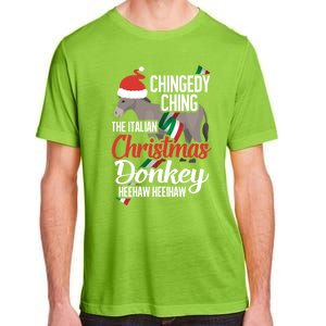 Dominick The Christmas Donkey Italian Christmas Donkey Cool Gift Adult ChromaSoft Performance T-Shirt