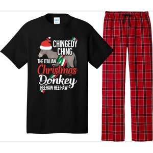 Dominick The Christmas Donkey Italian Christmas Donkey Cool Gift Pajama Set