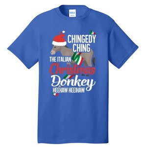 Dominick The Christmas Donkey Italian Christmas Donkey Cool Gift Tall T-Shirt