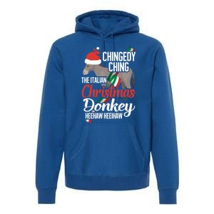 Dominick The Christmas Donkey Italian Christmas Donkey Cool Gift Premium Hoodie