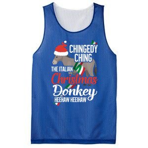 Dominick The Christmas Donkey Italian Christmas Donkey Cool Gift Mesh Reversible Basketball Jersey Tank