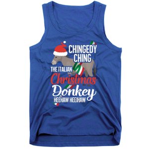 Dominick The Christmas Donkey Italian Christmas Donkey Cool Gift Tank Top