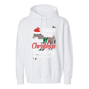 Dominick The Christmas Donkey Italian Christmas Donkey Cool Gift Garment-Dyed Fleece Hoodie