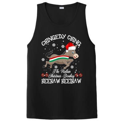 Dominick The Christmas Donkey Italian Donkey Christmas Gift PosiCharge Competitor Tank