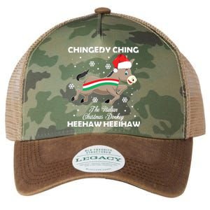 Dominick The Christmas Donkey Italian Donkey Legacy Tie Dye Trucker Hat