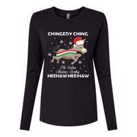 Dominick The Christmas Donkey Italian Donkey Womens Cotton Relaxed Long Sleeve T-Shirt