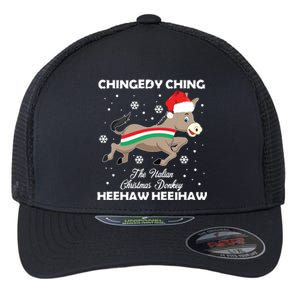 Dominick The Christmas Donkey Italian Donkey Flexfit Unipanel Trucker Cap