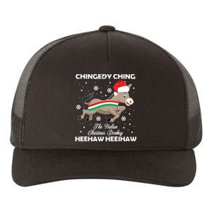 Dominick The Christmas Donkey Italian Donkey Yupoong Adult 5-Panel Trucker Hat