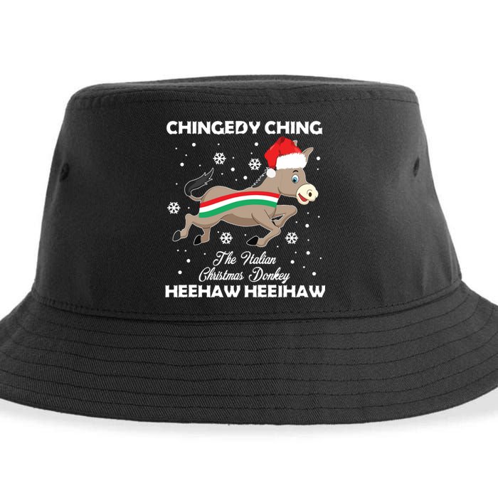 Dominick The Christmas Donkey Italian Donkey Sustainable Bucket Hat