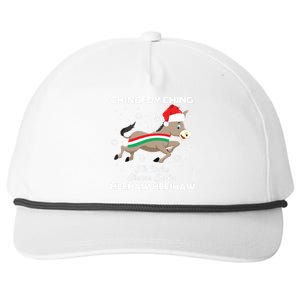 Dominick The Christmas Donkey Italian Donkey Snapback Five-Panel Rope Hat