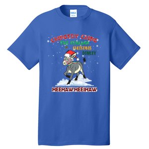 Dominick The Christmas Donkey Italian Donkey Christmas Cool Gift Tall T-Shirt