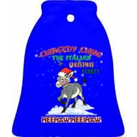 Dominick The Christmas Donkey Italian Donkey Christmas Cool Gift Ceramic Bell Ornament