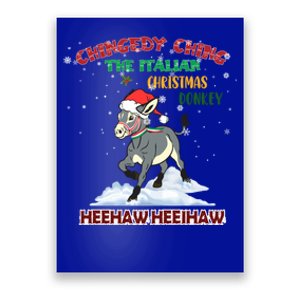 Dominick The Christmas Donkey Italian Donkey Christmas Cool Gift Poster