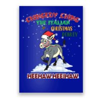 Dominick The Christmas Donkey Italian Donkey Christmas Cool Gift Poster