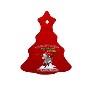 Dominick The Christmas Donkey Italian Donkey Christmas Cool Gift Ceramic Tree Ornament