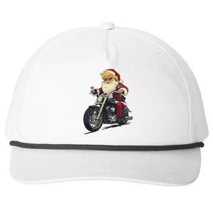 Donald Trump Christmas Biker Motorbike Funny Santa Snapback Five-Panel Rope Hat