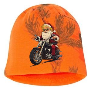 Donald Trump Christmas Biker Motorbike Funny Santa Kati - Camo Knit Beanie