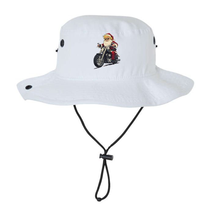 Donald Trump Christmas Biker Motorbike Funny Santa Legacy Cool Fit Booney Bucket Hat