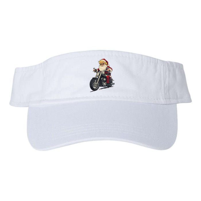 Donald Trump Christmas Biker Motorbike Funny Santa Valucap Bio-Washed Visor