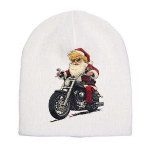 Donald Trump Christmas Biker Motorbike Funny Santa Short Acrylic Beanie