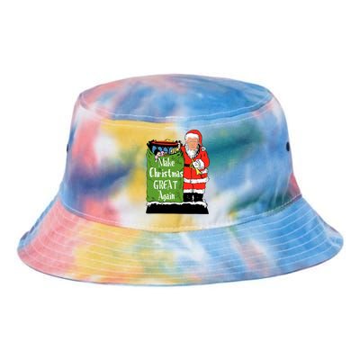 Donald Trump Christmas Great Again Xmas Holiday Tie Dye Newport Bucket Hat