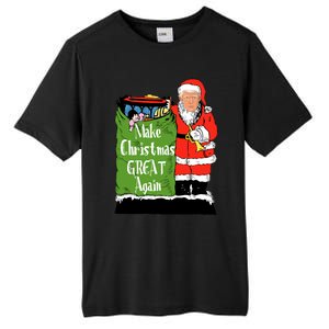 Donald Trump Christmas Great Again Xmas Holiday Tall Fusion ChromaSoft Performance T-Shirt