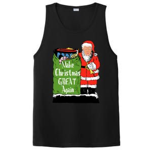 Donald Trump Christmas Great Again Xmas Holiday PosiCharge Competitor Tank