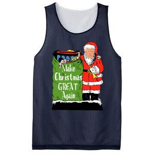 Donald Trump Christmas Great Again Xmas Holiday Mesh Reversible Basketball Jersey Tank