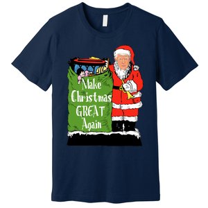 Donald Trump Christmas Great Again Xmas Holiday Premium T-Shirt