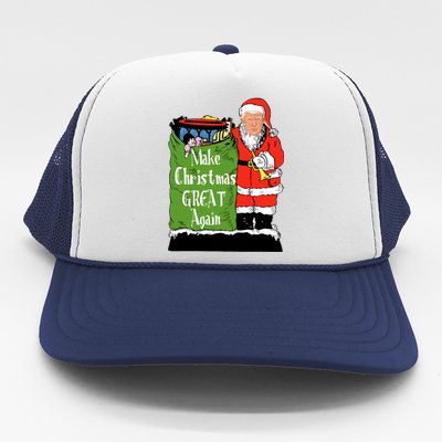 Donald Trump Christmas Great Again Xmas Holiday Trucker Hat