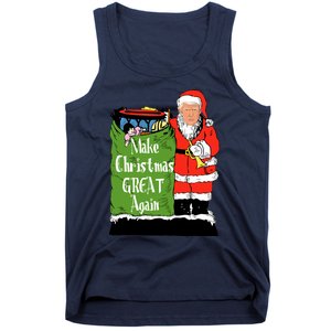 Donald Trump Christmas Great Again Xmas Holiday Tank Top