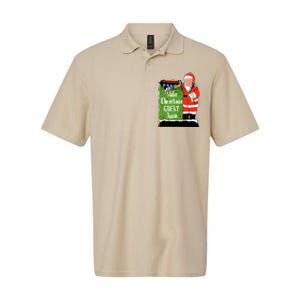 Donald Trump Christmas Great Again Xmas Holiday Softstyle Adult Sport Polo