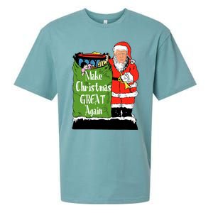 Donald Trump Christmas Great Again Xmas Holiday Sueded Cloud Jersey T-Shirt