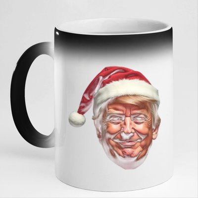 Donald Trump Christmas Funny Maga Santa Hat Gift 11oz Black Color Changing Mug