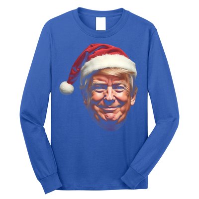 Donald Trump Christmas Funny Maga Santa Hat Gift Long Sleeve Shirt