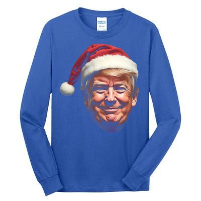 Donald Trump Christmas Funny Maga Santa Hat Gift Tall Long Sleeve T-Shirt