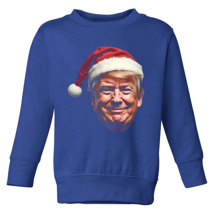 Donald Trump Christmas Funny Maga Santa Hat Gift Toddler Sweatshirt