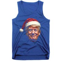 Donald Trump Christmas Funny Maga Santa Hat Gift Tank Top