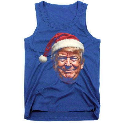 Donald Trump Christmas Funny Maga Santa Hat Gift Tank Top