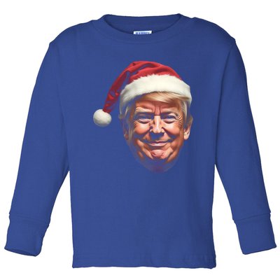 Donald Trump Christmas Funny Maga Santa Hat Gift Toddler Long Sleeve Shirt