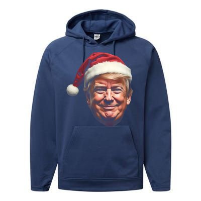 Donald Trump Christmas Funny Maga Santa Hat Gift Performance Fleece Hoodie