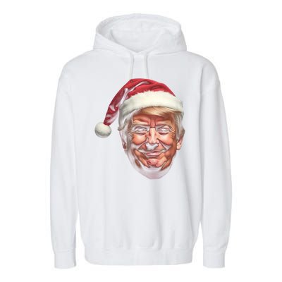 Donald Trump Christmas Funny Maga Santa Hat Gift Garment-Dyed Fleece Hoodie