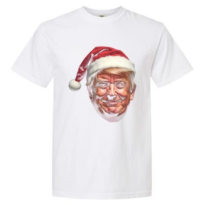 Donald Trump Christmas Funny Maga Santa Hat Gift Garment-Dyed Heavyweight T-Shirt