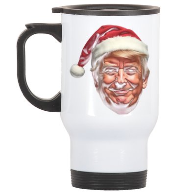 Donald Trump Christmas Funny Maga Santa Hat Gift Stainless Steel Travel Mug